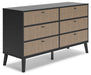 Charlang Six Drawer Dresser Tuscaloosa Furniture Outlet