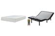 Chime 12 Inch Memory Foam Mattress with Adjustable Base Tuscaloosa Furniture Outlet