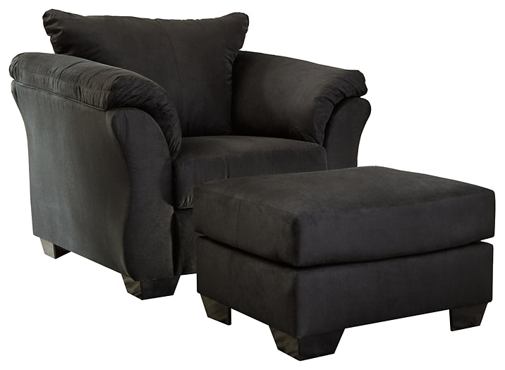 Darcy Chair and Ottoman Tuscaloosa Furniture Outlet