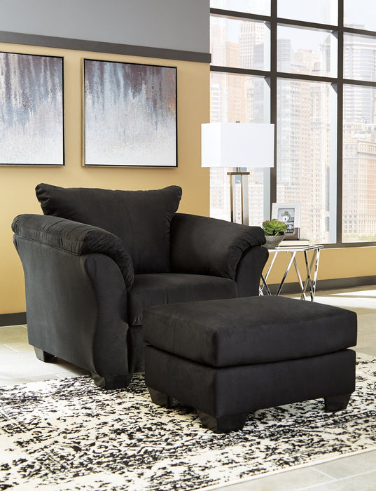 Darcy Chair and Ottoman Tuscaloosa Furniture Outlet