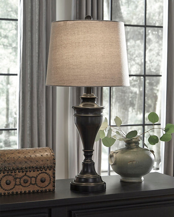 Darlita Metal Table Lamp (2/CN) Tuscaloosa Furniture Outlet