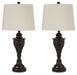 Darlita Metal Table Lamp (2/CN) Tuscaloosa Furniture Outlet