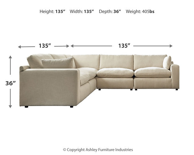 Elyza 5-Piece Sectional Tuscaloosa Furniture Outlet