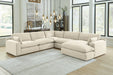 Elyza 5-Piece Sectional with Chaise Tuscaloosa Furniture Outlet