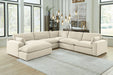 Elyza 5-Piece Sectional with Ottoman Tuscaloosa Furniture Outlet