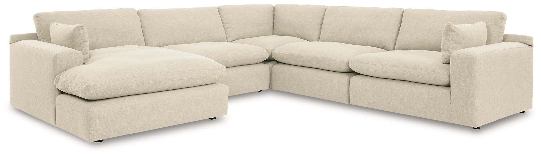 Elyza 5-Piece Sectional with Ottoman Tuscaloosa Furniture Outlet