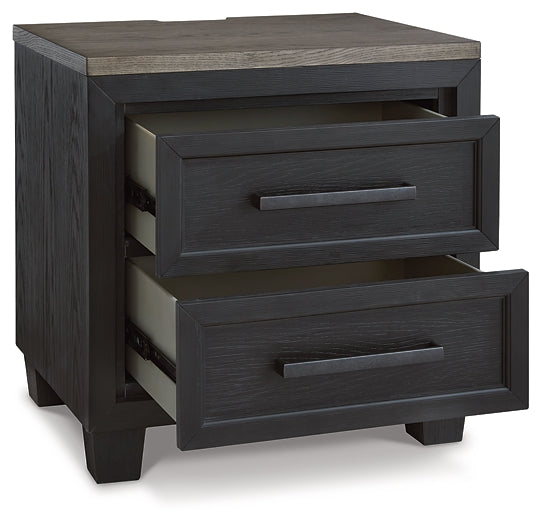 Foyland California King Panel Storage Bed with Mirrored Dresser, Chest and 2 Nightstands Tuscaloosa Furniture Outlet