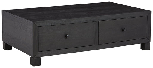 Foyland Cocktail Table with Storage Tuscaloosa Furniture Outlet