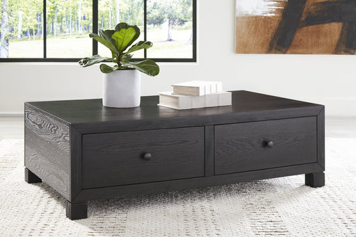 Foyland Cocktail Table with Storage Tuscaloosa Furniture Outlet