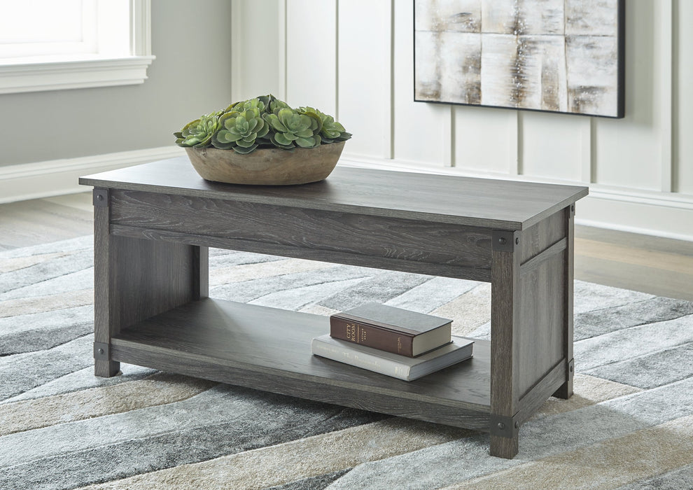 Freedan Coffee Table with 1 End Table Tuscaloosa Furniture Outlet