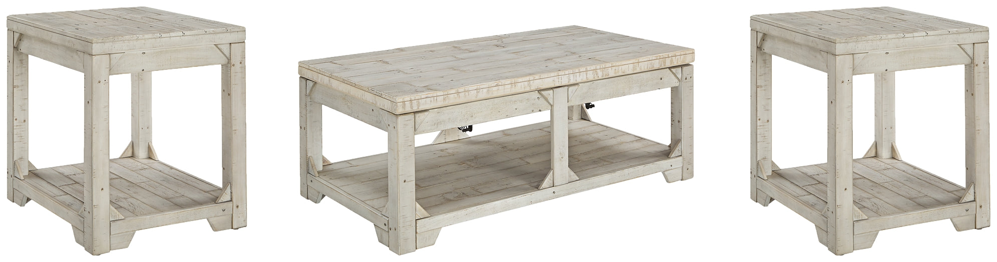 Fregine Coffee Table with 2 End Tables Tuscaloosa Furniture Outlet