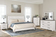 Gerridan King Panel Bed with Mirrored Dresser, Chest and Nightstand Tuscaloosa Furniture Outlet