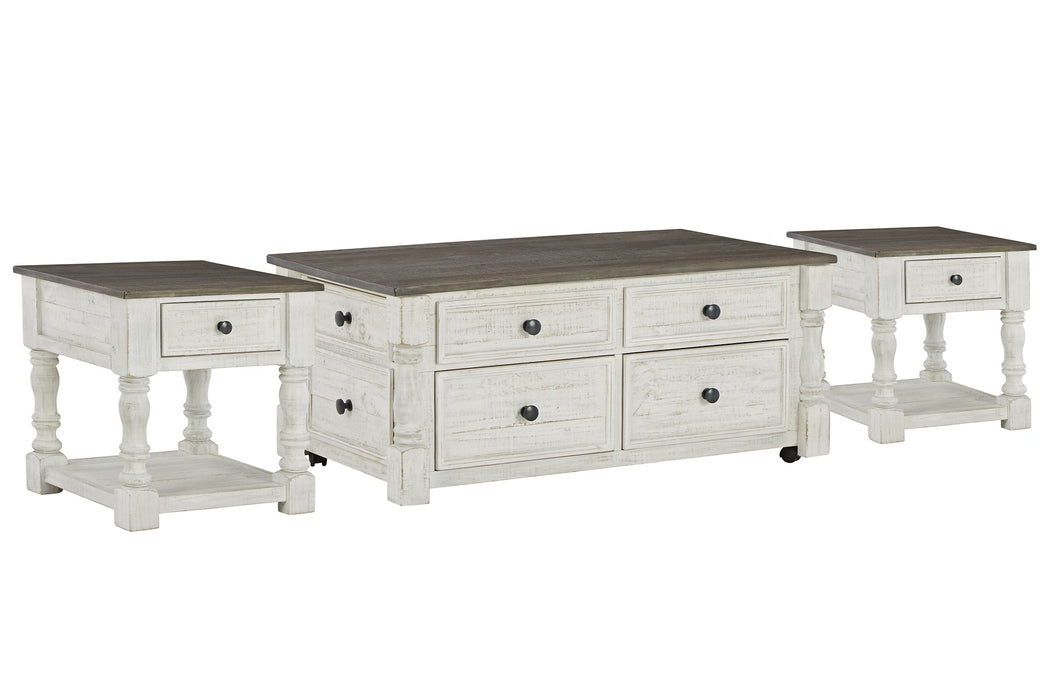 Havalance Coffee Table with 2 End Tables Tuscaloosa Furniture Outlet