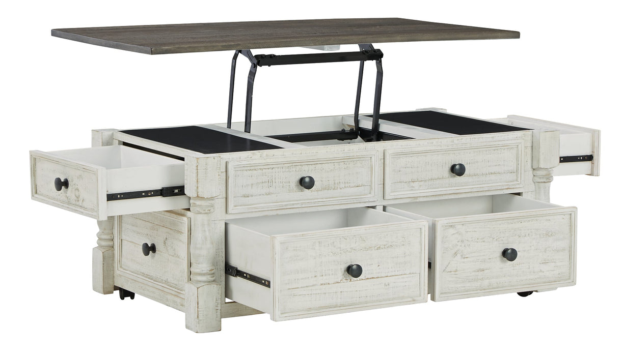 Havalance Coffee Table with 2 End Tables Tuscaloosa Furniture Outlet