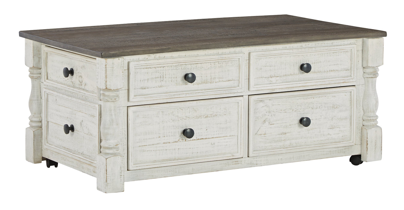 Havalance Coffee Table with 2 End Tables Tuscaloosa Furniture Outlet