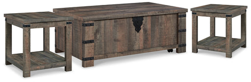 Hollum Coffee Table with 2 End Tables Tuscaloosa Furniture Outlet