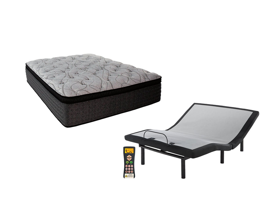 Hybrid 1600 Mattress with Adjustable Base Tuscaloosa Furniture Outlet