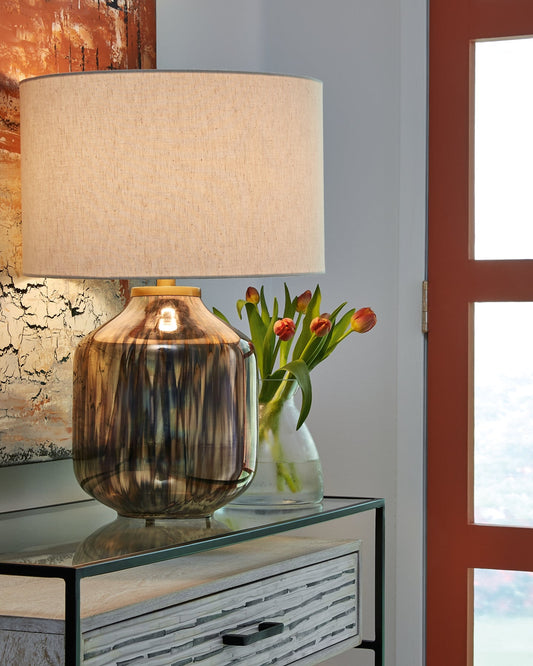 Jadstow Glass Table Lamp (1/CN) Tuscaloosa Furniture Outlet