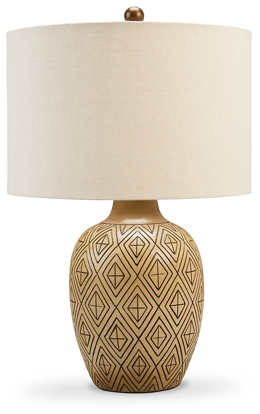 Jairgan Poly Table Lamp (2/CN) Tuscaloosa Furniture Outlet