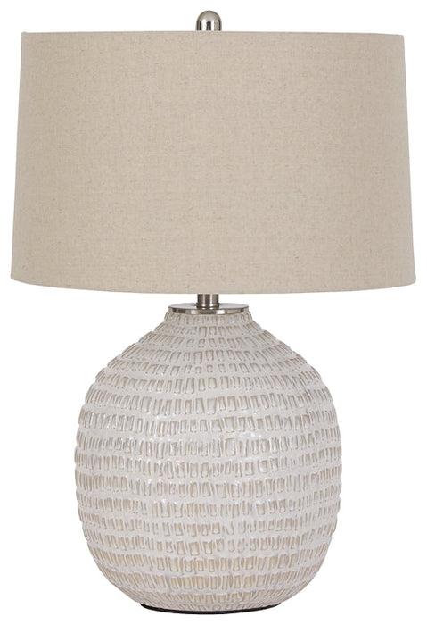 Jamon Ceramic Table Lamp (1/CN) Tuscaloosa Furniture Outlet