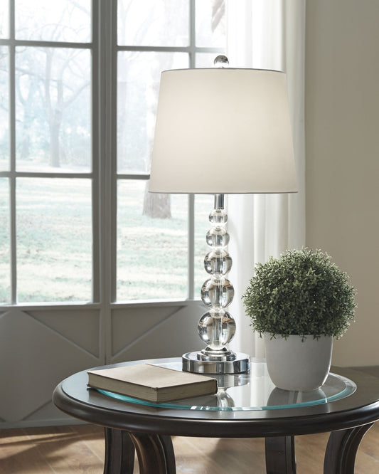 Joaquin Crystal Table Lamp (2/CN) Tuscaloosa Furniture Outlet