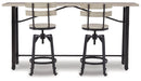 Karisslyn Counter Height Dining Table and 2 Barstools Tuscaloosa Furniture Outlet