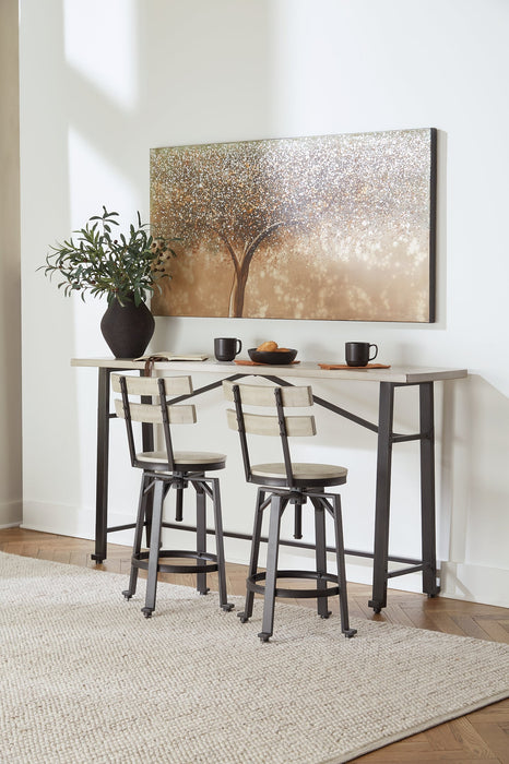 Karisslyn Counter Height Dining Table and 2 Barstools Tuscaloosa Furniture Outlet