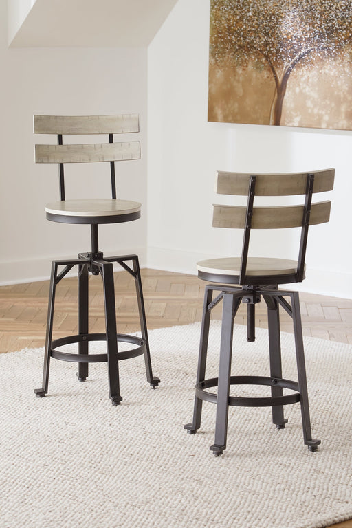 Karisslyn Swivel Barstool (2/CN) Tuscaloosa Furniture Outlet