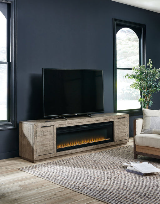 Krystanza TV Stand with Electric Fireplace Tuscaloosa Furniture Outlet