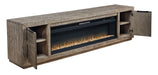 Krystanza TV Stand with Electric Fireplace Tuscaloosa Furniture Outlet