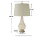 Latoya Glass Table Lamp (1/CN) Tuscaloosa Furniture Outlet