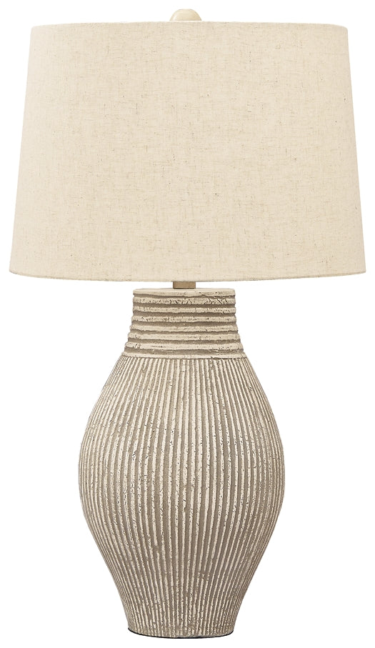 Layal Paper Table Lamp (1/CN) Tuscaloosa Furniture Outlet