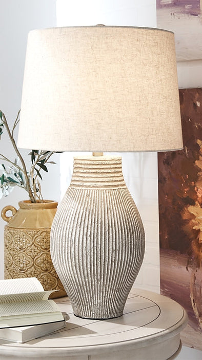 Layal Paper Table Lamp (1/CN) Tuscaloosa Furniture Outlet