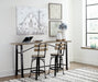 Lesterton Counter Height Dining Table and 2 Barstools Tuscaloosa Furniture Outlet