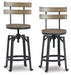 Lesterton Counter Height Dining Table and 2 Barstools Tuscaloosa Furniture Outlet