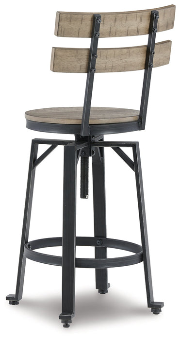 Lesterton Swivel Barstool (2/CN) Tuscaloosa Furniture Outlet