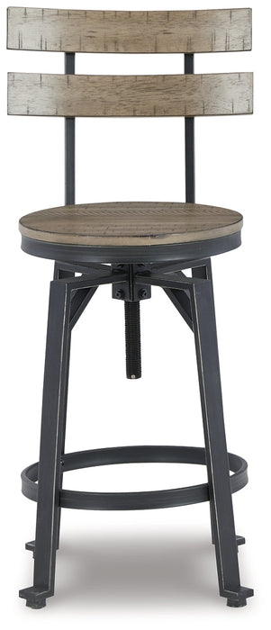 Lesterton Swivel Barstool (2/CN) Tuscaloosa Furniture Outlet