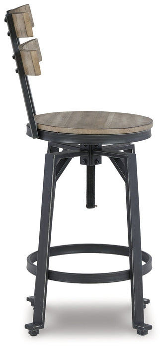 Lesterton Swivel Barstool (2/CN) Tuscaloosa Furniture Outlet