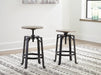 Lesterton Swivel Stool (2/CN) Tuscaloosa Furniture Outlet