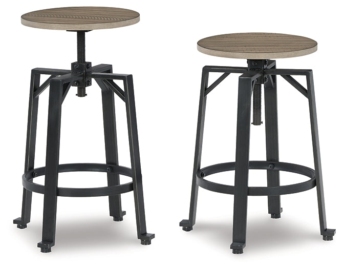 Lesterton Swivel Stool (2/CN) Tuscaloosa Furniture Outlet