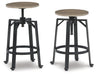 Lesterton Swivel Stool (2/CN) Tuscaloosa Furniture Outlet