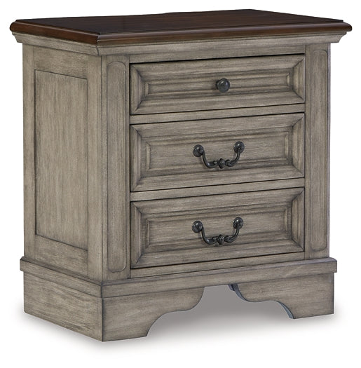 Lodenbay California King Panel Bed with Mirrored Dresser, Chest and Nightstand Tuscaloosa Furniture Outlet