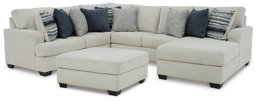 Lowder 4-Piece Sectional with Ottoman Tuscaloosa Furniture Outlet