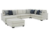 Lowder 5-Piece Sectional with Ottoman Tuscaloosa Furniture Outlet