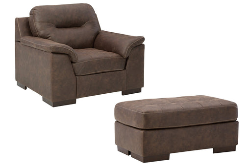 Maderla Chair and Ottoman Tuscaloosa Furniture Outlet