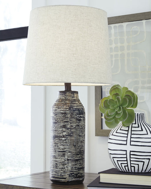 Mahima Paper Table Lamp (2/CN) Tuscaloosa Furniture Outlet