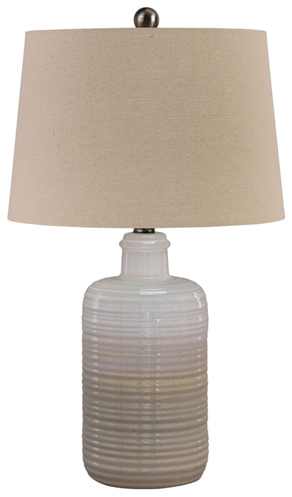 Marnina Ceramic Table Lamp (2/CN) Tuscaloosa Furniture Outlet