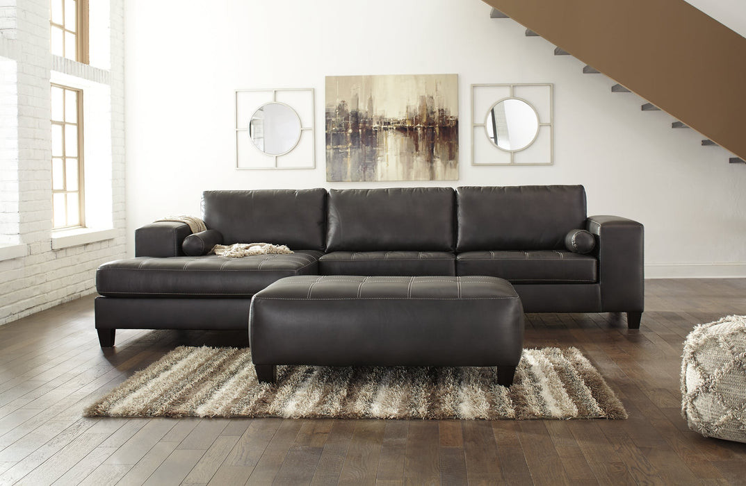 Nokomis 2-Piece Sectional with Ottoman Tuscaloosa Furniture Outlet