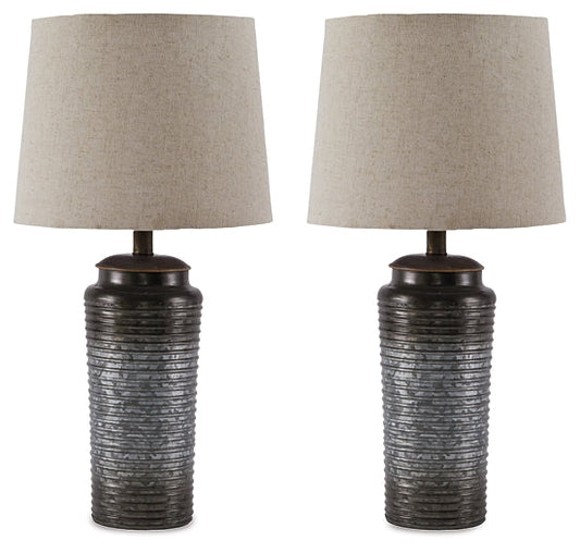 Norbert Metal Table Lamp (2/CN) Tuscaloosa Furniture Outlet