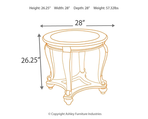 Norcastle Coffee Table with 2 End Tables Tuscaloosa Furniture Outlet